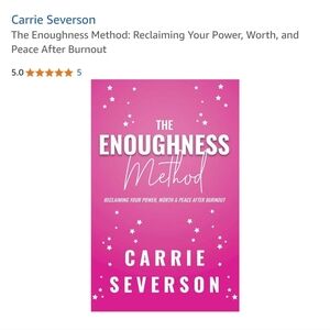 NWT The Enoughness Method Reclaim Your Power and Worth Book